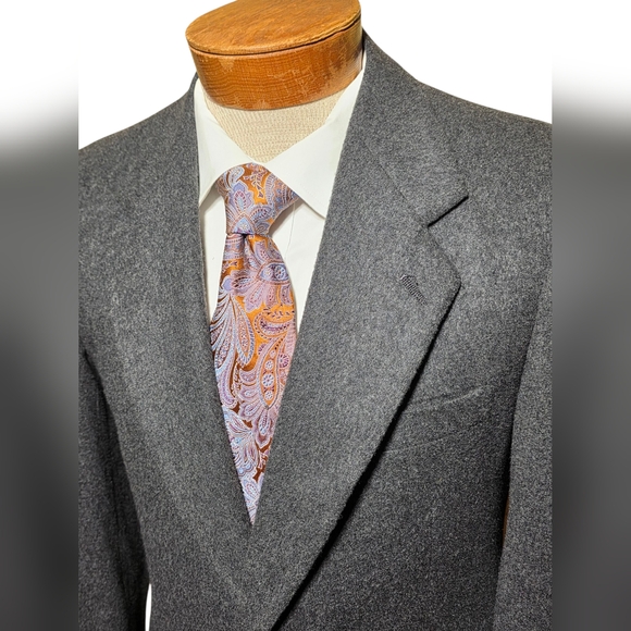 Kuppenheimer Blazer Cashmere Lambs Wool 38R Gray Mens B30 - Picture 3 of 16